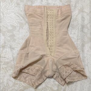 Ann Michell Nude/Shapewear High-Waist Waist Trainer Bodysuit